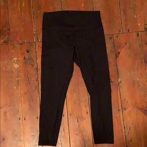 Black lululemon athletic leggings sz 12